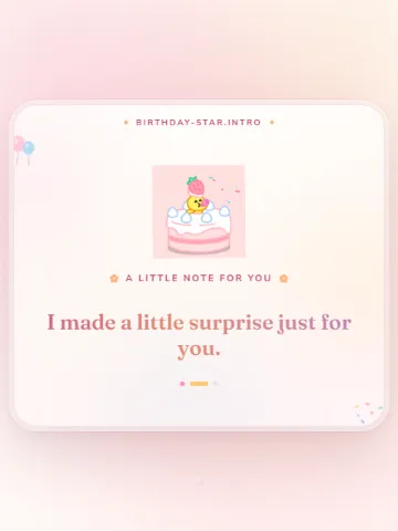 Bday Wish 1 — birthday website template