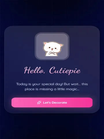Birthday V4 — birthday website template
