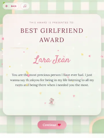 Perfect Girlfriend's Day — valentine website template