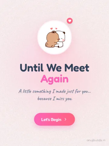 Until We Meet Website — other website template